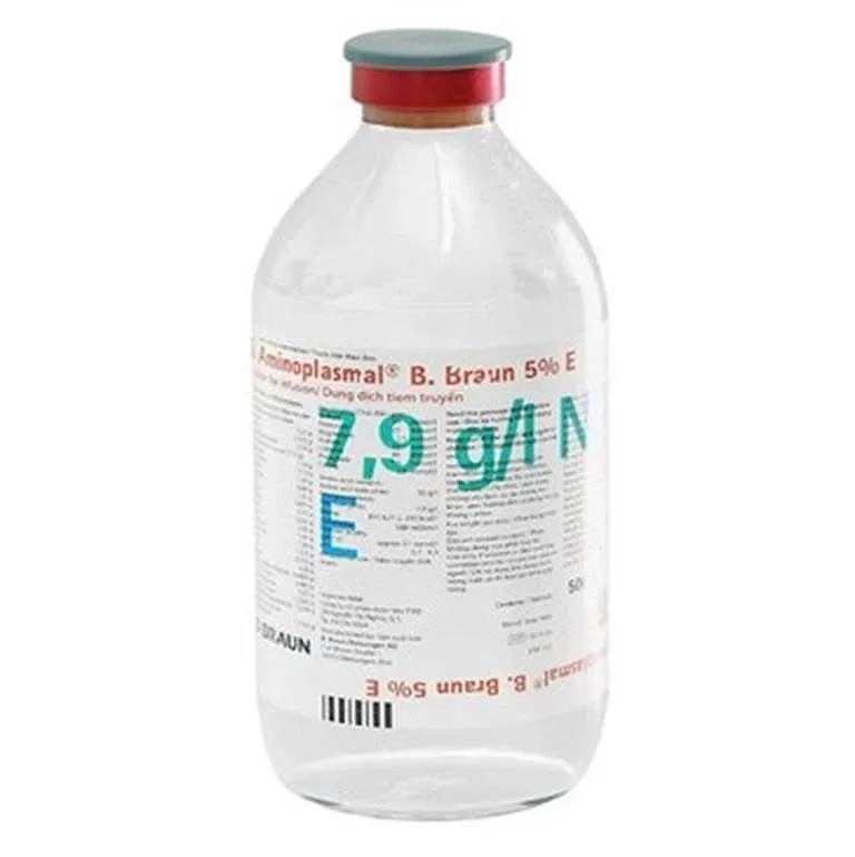 Aminoplasma 5% truyền Braun (C/250ml) - Dung dịch truyền tĩnh mạch cung cấp amino acid